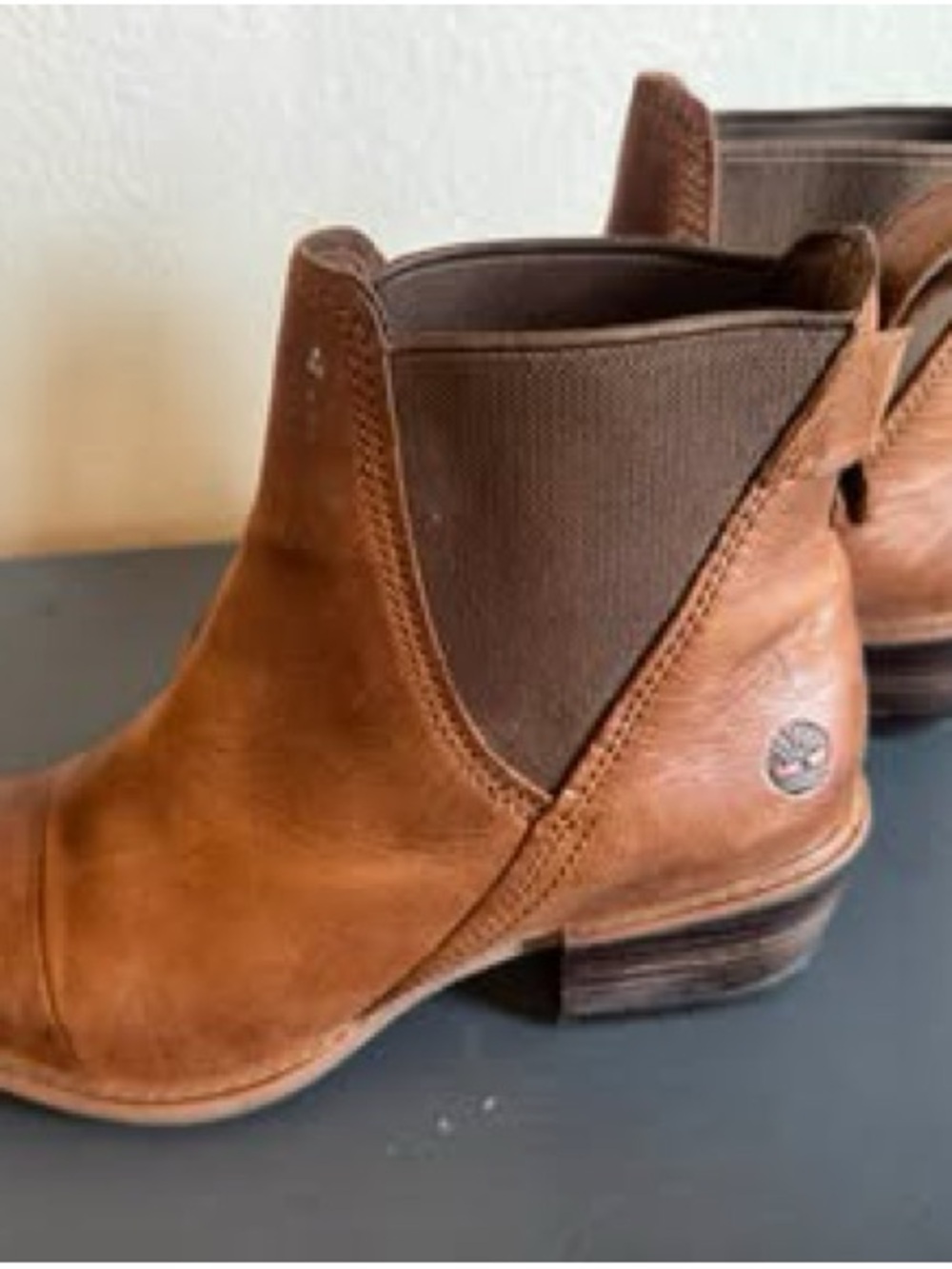 Timberland Brown Leather Chelsea Ankle Boots
